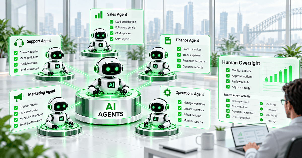 AI automation for small business Australia — 12 practical workflows worth automating in 2026